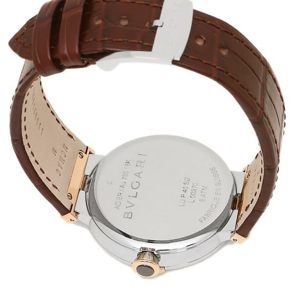 BVLGARI 腕時計 メンズ ブルガリ LU40C6SSPGLD シルバー ローズゴールド ブラウン 詳細画像