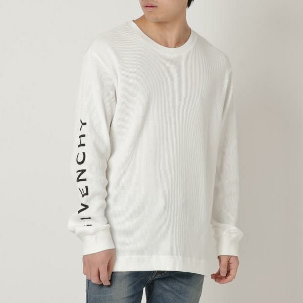ジバンシィ カットソー ロゴ ホワイト メンズ GIVENCHY BM71GG30RX 100 L ジバンシィ カットソー ロゴ ホワイト メンズ GIVENCHY BM71GG30RX 100 L