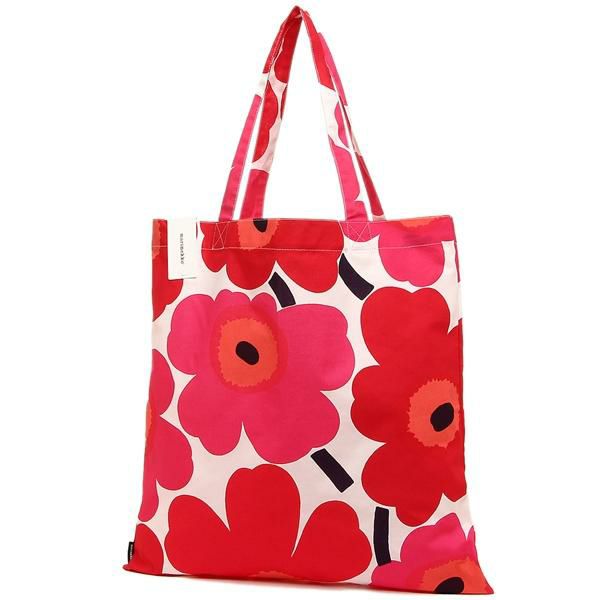 マリメッコ トートバッグ ピエニウニッコ A4対応 レッド レディース MARIMEKKO 067572 001 詳細画像