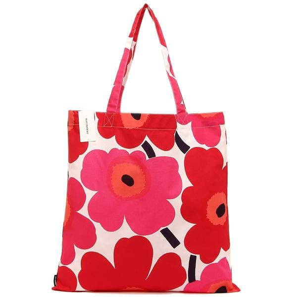 マリメッコ トートバッグ ピエニウニッコ A4対応 レッド レディース MARIMEKKO 067572 001 詳細画像