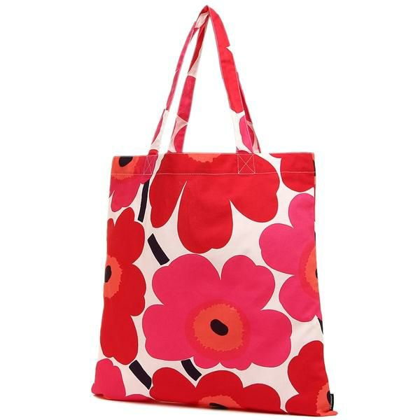 マリメッコ トートバッグ ピエニウニッコ A4対応 レッド レディース MARIMEKKO 067572 001 詳細画像