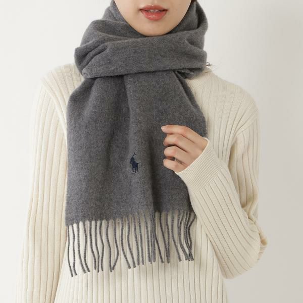 ポロラルフローレン マフラー グレー メンズ レディース ユニセックス