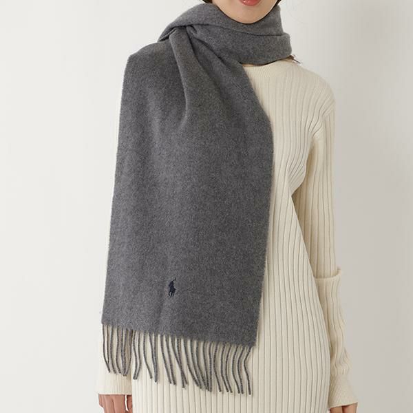 ポロラルフローレン マフラー グレー メンズ レディース ユニセックス