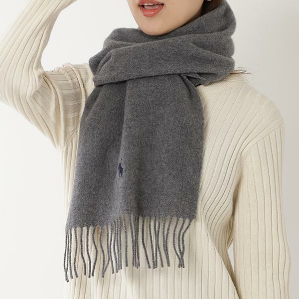 ポロラルフローレン マフラー グレー メンズ レディース ユニセックス