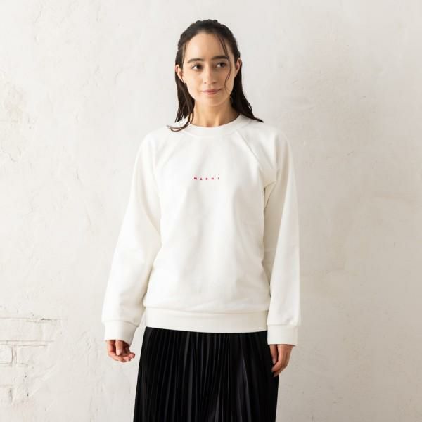マルニ スウェット レギュラーフィット オーガニックコットン ホワイト レディース MARNI FLJE0128P7 USCU87 LOW02 38(約Sサイズ) マルニ スウェット レギュラーフィット オーガニックコットン ホワイト レディース MARNI FLJE0128P7 USCU87 LOW02 38(約Sサイズ)