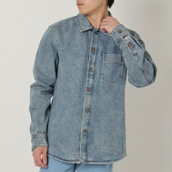 アーペーセー シャツ ブラウス 長袖シャツ デニムシャツ トップス ブルー メンズ APC H02809 COGUS IAB M
