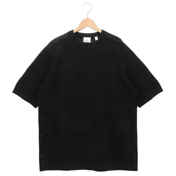 バーバリー Tシャツ カットソー トンブリッジ メッシュニット ブラック メンズ BURBERRY 8070317 A1189 M バーバリー Tシャツ カットソー トンブリッジ メッシュニット ブラック メンズ BURBERRY 8070317 A1189 M