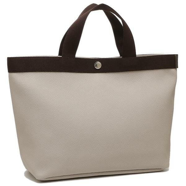 エルベシャプリエ バッグ Herve Chapelier 704GP 6369 SQUARE TOTE BAG  リュクスコーテッドキャンバススクエアトート B5サイズ レディース トートバッグ 無地 63 MASTIC/69 MOKA | AXES