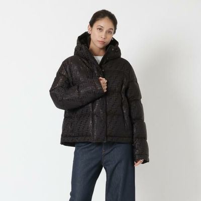 フェンディ のジャケット フェンディ ダウンジャケット コート ブラウン レディース FENDI