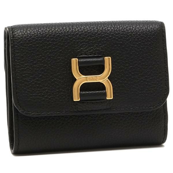 クロエ 三つ折り財布 マーシー ミニ財布 ブラック レディース CHLOE CHC23AP099I31 001 クロエ 三つ折り財布 マーシー ミニ財布 ブラック レディース CHLOE CHC23AP099I31 001