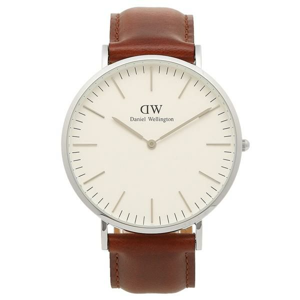 Daniel Wellington 腕時計 メンズ レディース ダニエルウェリントン DW00100021 ホワイト シルバー ブラウン