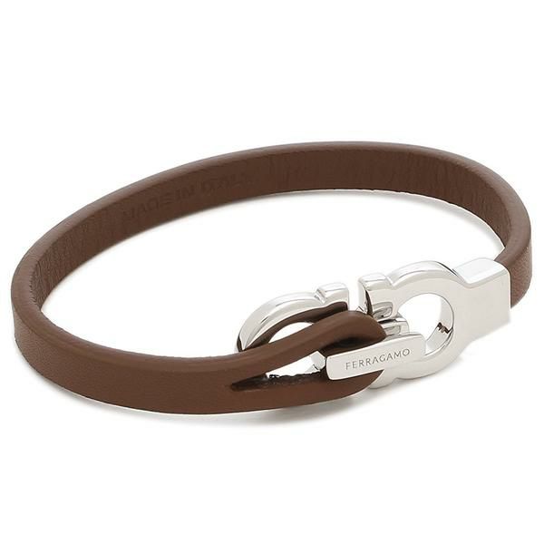 フェラガモ ブレスレット バングル アクセサリー ブラウン メンズ Salvatore Ferragamo 774547 BROWN