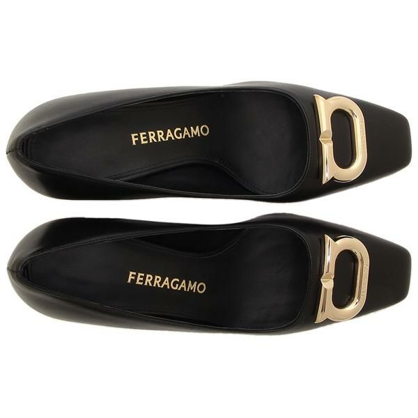 フェラガモ パンプス ブラック レディース Salvatore Ferragamo 01F832