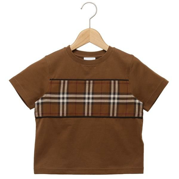 バーバリー 子供服 Tシャツ トップス 半袖カットソー ブラウン キッズ BURBERRY 8070181 A8900 4Y バーバリー 子供服 Tシャツ トップス 半袖カットソー ブラウン キッズ BURBERRY 8070181 A8900 4Y
