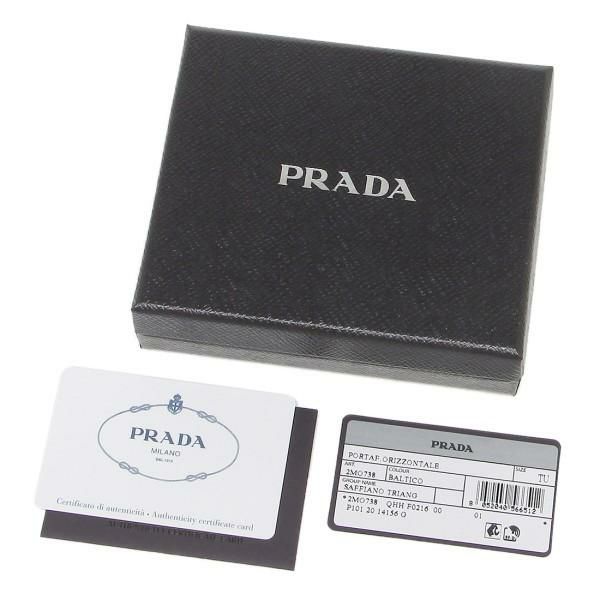 プラダ 2つ折財布 メンズ PRADA 2MO738 QHH F0216 ブルー 詳細画像