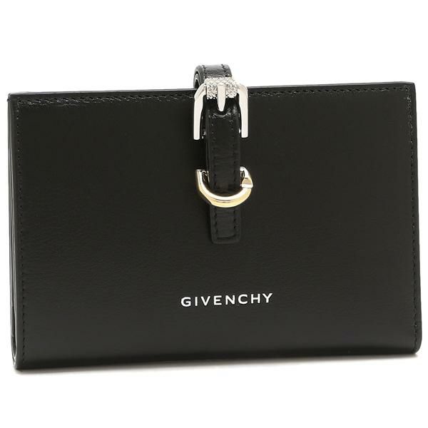 ジバンシィ 二つ折り財布 ヴォワイユー ロゴ ミニ財布 ブラック レディース GIVENCHY BB60LNB1Q7 001