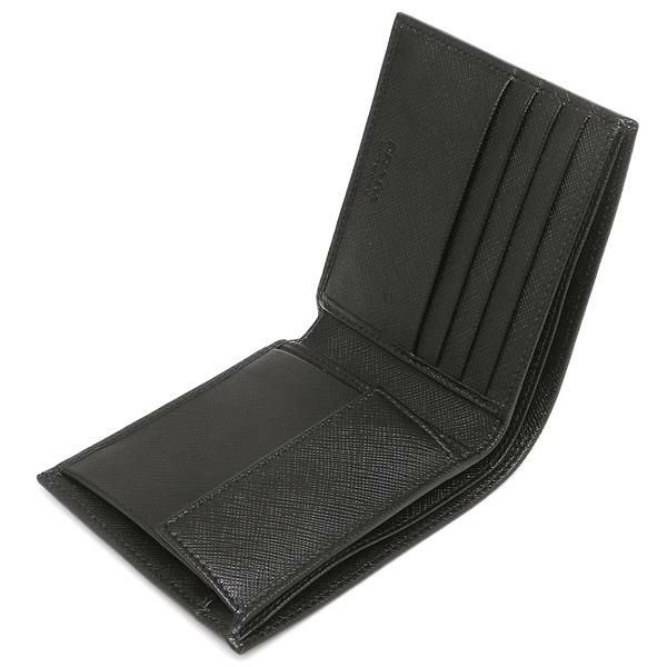 プラダ 二つ折り財布 メンズ PRADA 2MO738 QHH F0002 ブラック AXES