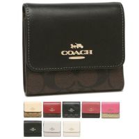 コーチ 二つ折り財布 シグネチャー ミニ財布 レディース COACH F87589