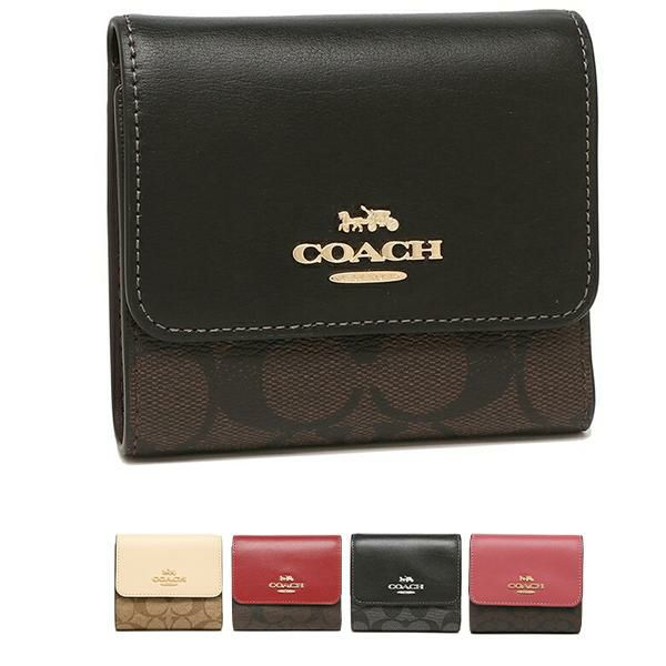 コーチ 二つ折り財布 シグネチャー ミニ財布 レディース COACH F87589