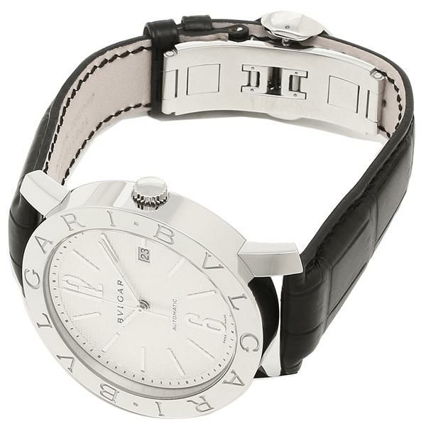 BVLGARI 腕時計 メンズ ブルガリ BB42WSLDAUTO ホワイト シルバー ブラック【お取り寄せ商品】 詳細画像