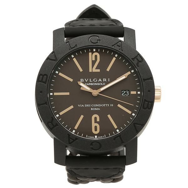 BVLGARI 腕時計 メンズ ブルガリ BBP40C11CGLD ブラウン ブラック【お取り寄せ商品】