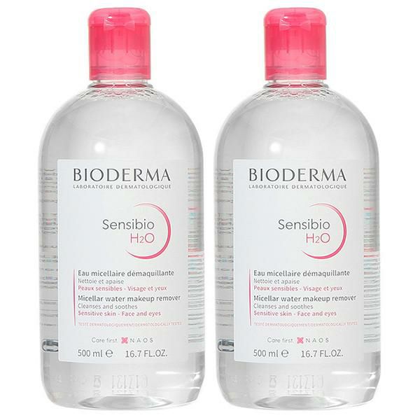 【セット】 ビオデルマ BIODERMA サンシビオ H2O エイチツーオー D 500mL 2本セット クレンジングリキッド マルチカラー