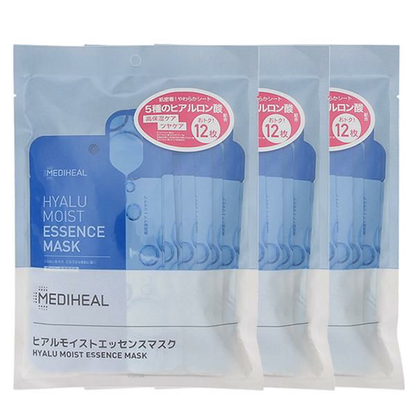 【セット】 メディヒール MEDIHEAL ヒアルモイストエッセンスマスク 20mL×12枚 3個セット