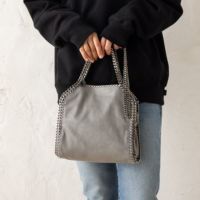 ステラマッカートニー ショルダーバッグ レディース STELLA McCARTNEY 371223 W9132 1220 ライトグレー