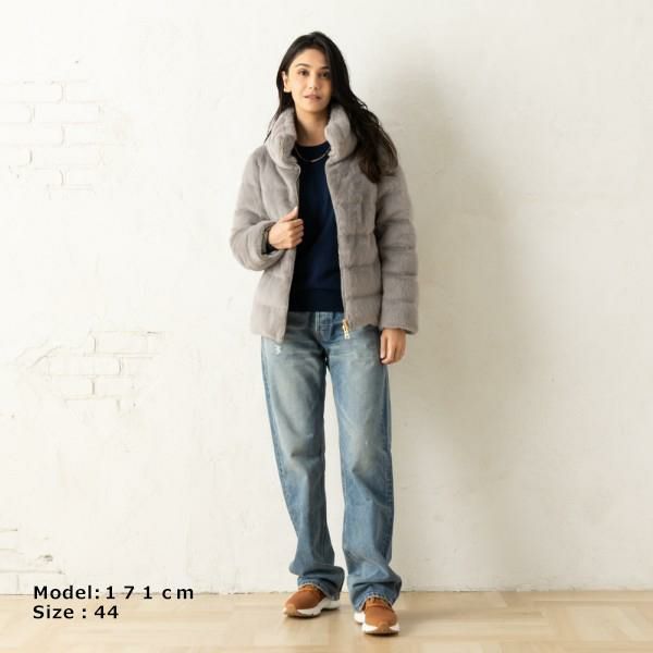 ヘルノ ダウンジャケット コート ブルゾン スタンドカラー ベージュ