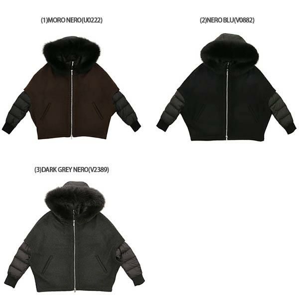 ムーレー ダウンジャケット コート ペガソ ケープコート ブラウン