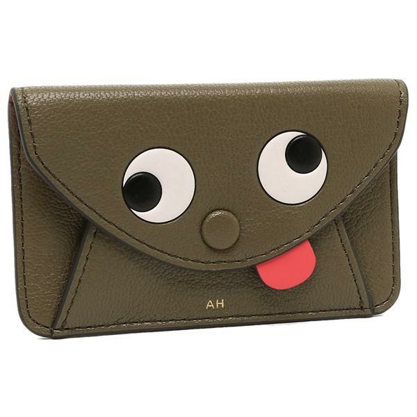 アニヤハインドマーチ カードケース ザニー カーキ レディース ANYA HINDMARCH 5050925188081 FERNCLEMENTINE 2024春夏新作