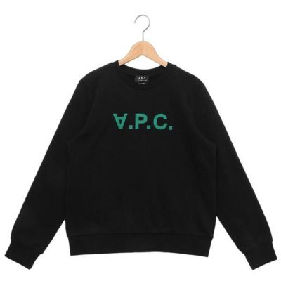 アーペーセー スウェット ブラック グリーン レディース APC