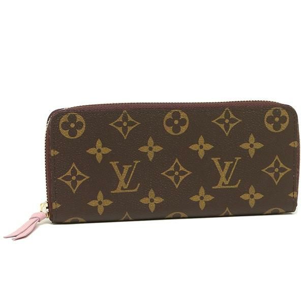 ルイヴィトン 長財布 レディース LOUIS VUITTON M61298 ブラウン ライトピンク