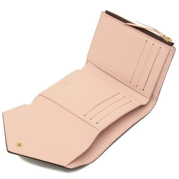 ルイヴィトン 折財布 レディース LOUIS VUITTON M62360 ブラウン ライトピンク 詳細画像