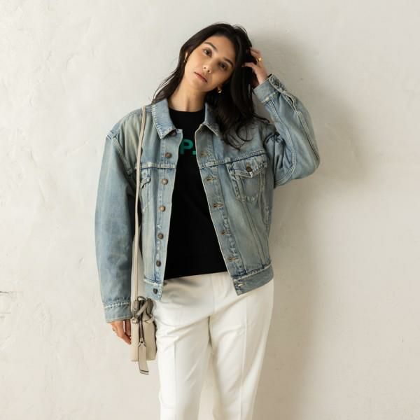 サンローランパリ ジャケット ブルー レディース SAINT LAURENT PARIS  