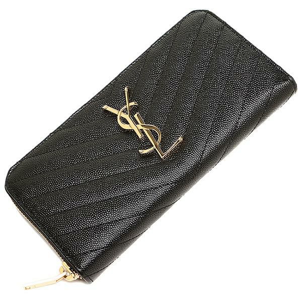 サンローランパリ 財布 SAINT LAURENT PARIS 358094 BOW01 1000 MONOGRAMME YSL ZIP AROUND 長財布 BLACK 詳細画像