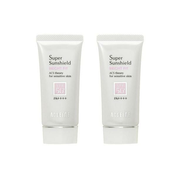 【セット】 アクセーヌ ACSEINE スーパーサンシールド ブライトフィット SPF50+/PA++++ 40g 2本セット