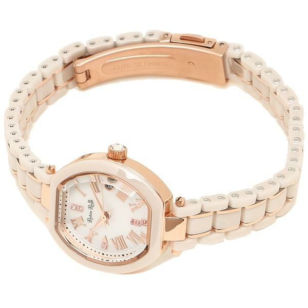 ルビンローザ 腕時計 レディース Rubin Rosa R308PBE ピンクゴールド ホワイトベージュ 詳細画像