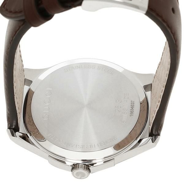 グッチ 時計 GUCCI YA126318 Gタイムレス メンズ腕時計 ウォッチ ブラウン/シルバー 詳細画像