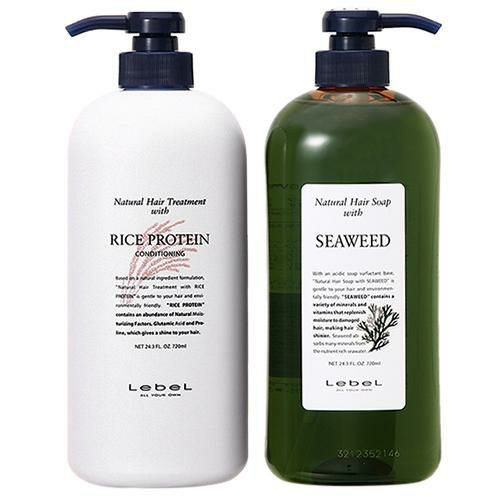【セット】ルベル Lebel ヘアソープ ＆ トリートメントセット （SW《シーウィード》 720mL + RP《ライスプロテイン》 720mL）
