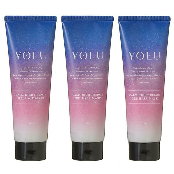 【セット】 ヨル YOLU カームナイトリペアジェルヘアマスク 145g 3個セット 【ネロリ＆ピオニーの香り】