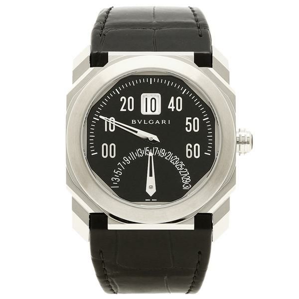 ブルガリ 腕時計 メンズ BVLGARI BGO38BSLDBR ブラック シルバー【お取り寄せ商品】