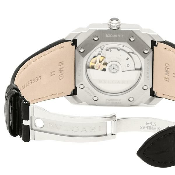 ブルガリ 腕時計 メンズ BVLGARI BGO38BSLDBR ブラック シルバー【お取り寄せ商品】 詳細画像
