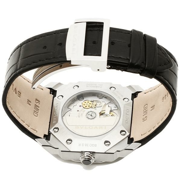ブルガリ 腕時計 メンズ BVLGARI BGO38BSLDBR ブラック シルバー【お取り寄せ商品】 詳細画像