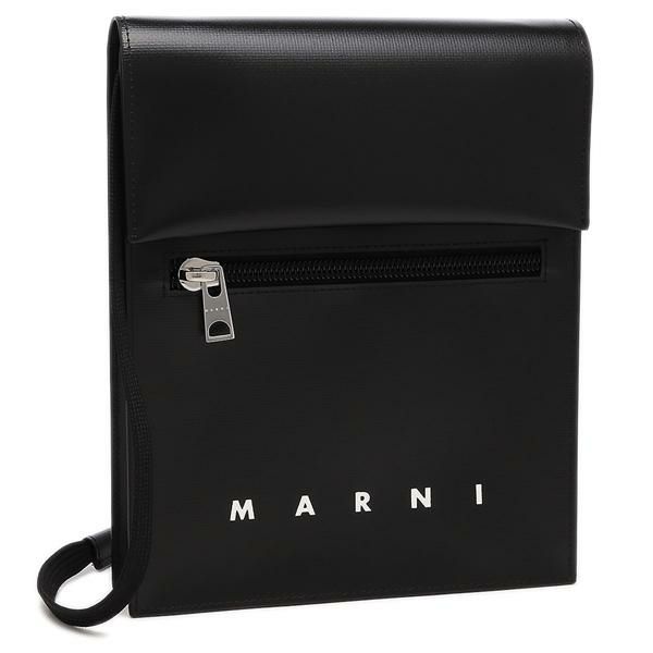 マルニ ショルダーバッグ シューレースストラップ付きポーチ クロスボディバッグ ブラック メンズ MARNI SBMQ0036A1 P5769 00N99 マルニ ショルダーバッグ シューレースストラップ付きポーチ クロスボディバッグ ブラック メンズ MARNI SBMQ0036A1 P5769 00N99