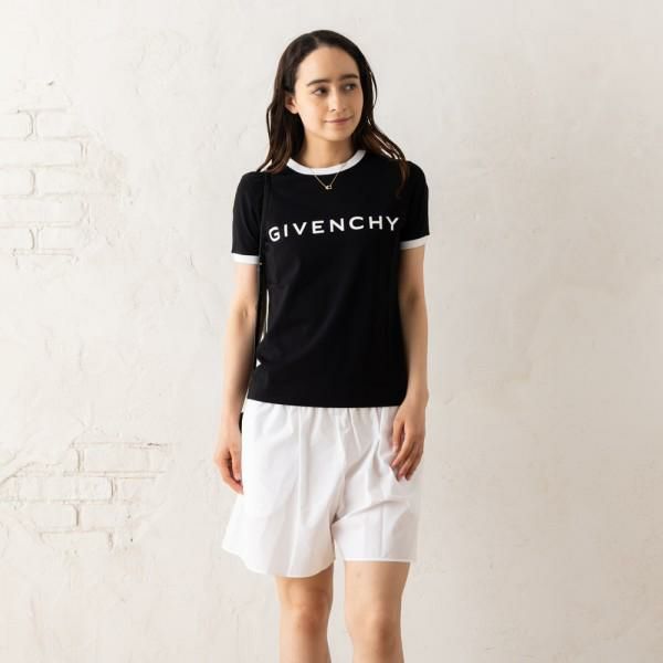 ジバンシィ Tシャツ カットソー スリムフィットTシャツ アーキタイプ ロゴ ブラック ホワイト レディース GIVENCHY BW70BF3YAC 004 マルチカラー M ジバンシィ Tシャツ カットソー スリムフィットTシャツ アーキタイプ ロゴ ブラック ホワイト レディース GIVENCHY BW70BF3YAC 004 マルチカラー M