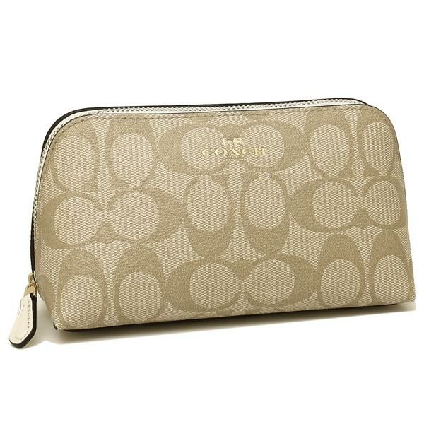 コーチ ポーチ COACH F53385 IMDQC レディース ポーチ ライトカーキ/チョーク ベージュ