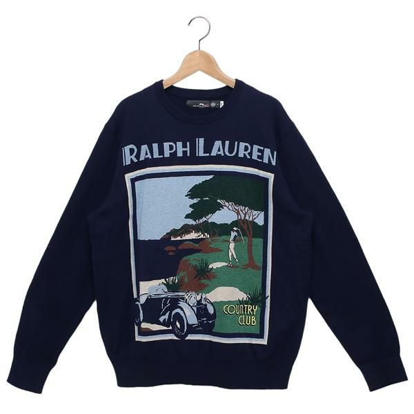 RALPH LAUREN（ポロラルフローレン）のニットが入荷しました 落ち着いた色合いにポスター風のグラフィックデザインがおしゃれなニット。ベーシックなクルーネック仕様で、様々なボトムスと相性抜群です