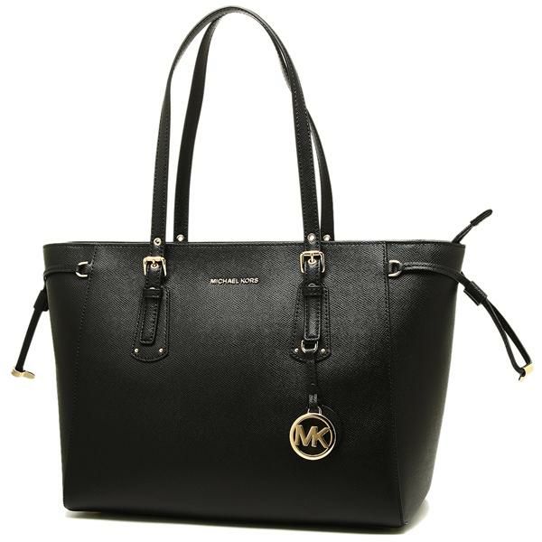 マイケルコース バッグ MICHAEL KORS 30H7GV6T8L 001 VOYAGER MD MF TZ TOTE レディース トートバッグ 無地 BLACK 黒 詳細画像