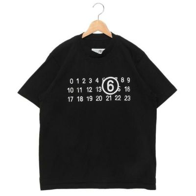 エムエムシックス メゾンマルジェラ Tシャツ カットソー ブラック